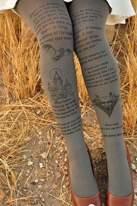 Halloween Dracula tights, $23 at <a href="https://www.etsy.com/listing/466304670/halloween-dracula-tights-s-m-l-xl-in?ref=shop_home_active_11" target="_blank">etsy.com/shop/TightsShop</a>