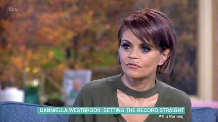 Danniella Westbrook appeared on 'This Morning'
