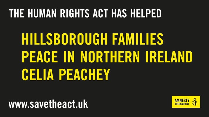 <strong>One of Amnesty's adverts being displayed on a van driving around London</strong>