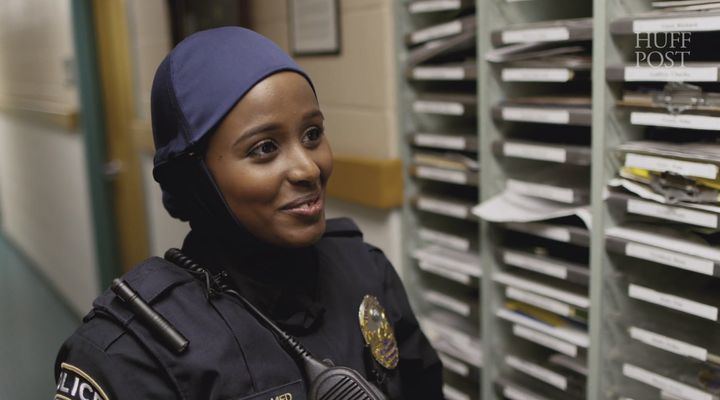 Kadra Mohamed is a St. Paul police officer who wears the hijab.
