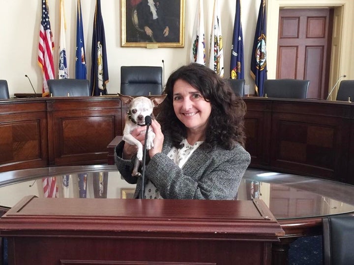 <p>Harley with his mom, Rudi Taylor, testifying during a congressional hearing in Washington DC.</p>