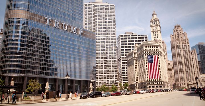 The Trump International Hotel & Tower Chicago, as seen on July 4, 2014.