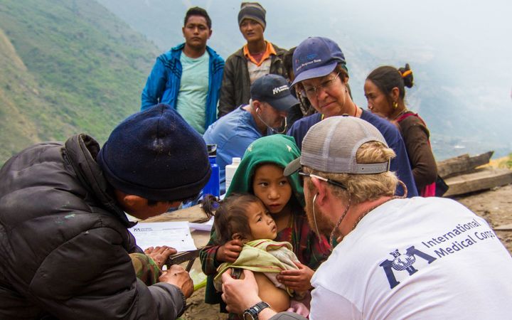 Mobile Medical Unit providing care in Nepal following the 2015 earthquake.