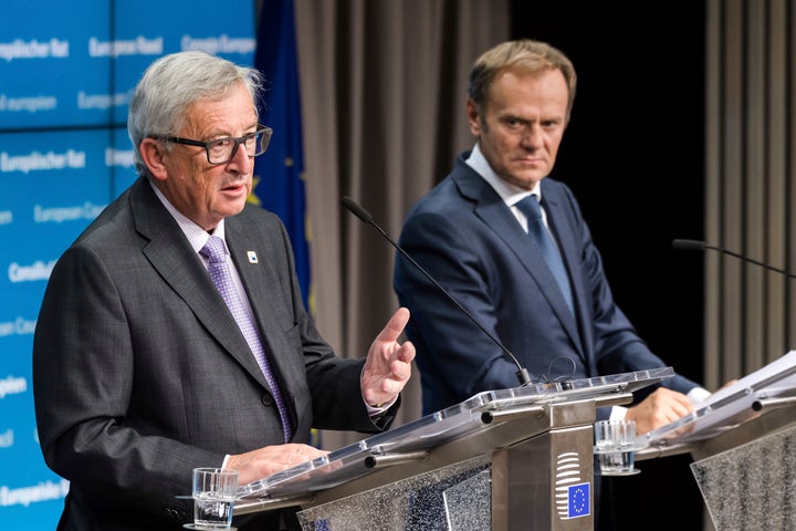 Jean-Claude Juncker and Donald Tusk