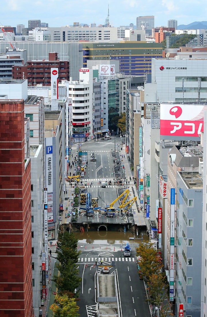The city later apologized to anyone who was affected by the collapse.