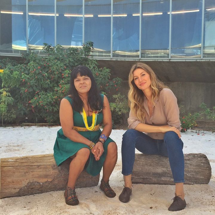 BRASILIA, BRAZIL - Meeting with Sônia Guajajara, the national coordinator of Brazil’s Association of Indigenous Peoples (APIB) at the Indigenous Peoples Memorial in Brasilia.