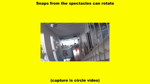 The Spectacles shoot a circular video format, letting mobile phone users rotate their screen within the video
