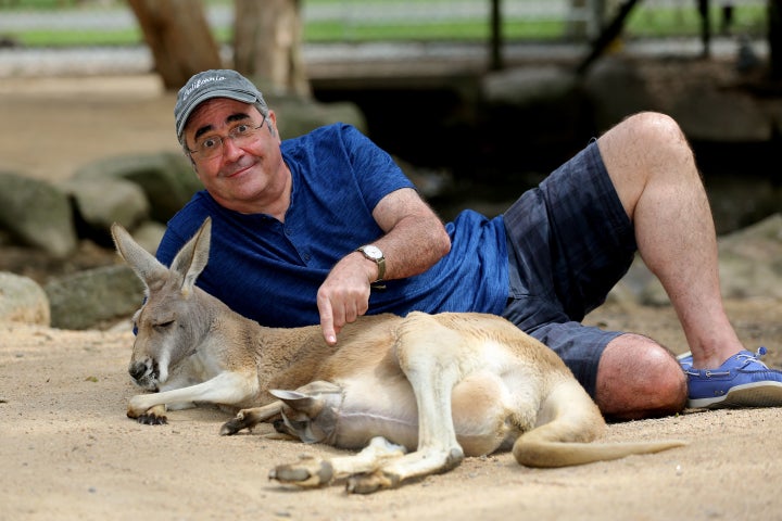 <strong>That kangaroo will probably be less comfortable snuggling up to Danny when he finds out what's on the menu...</strong>
