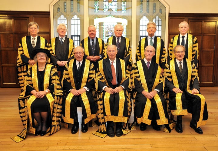 The 11 Supreme Court judges, including Lady Hale