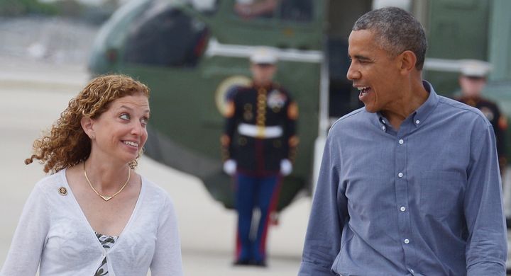 Debbie Wasserman Schultz and Pres. Obama