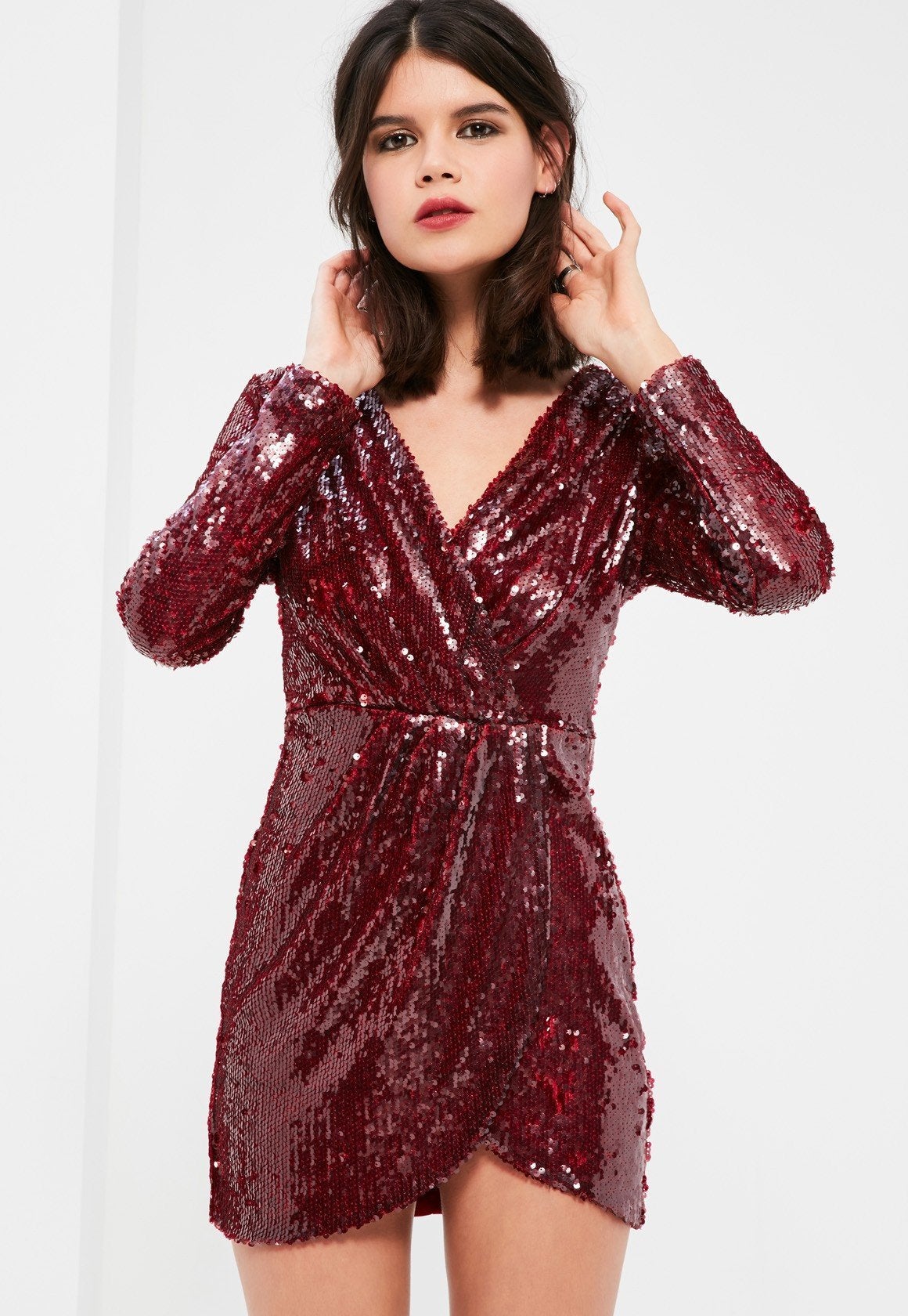 sachin and babi light blue dress missguided slip dress
