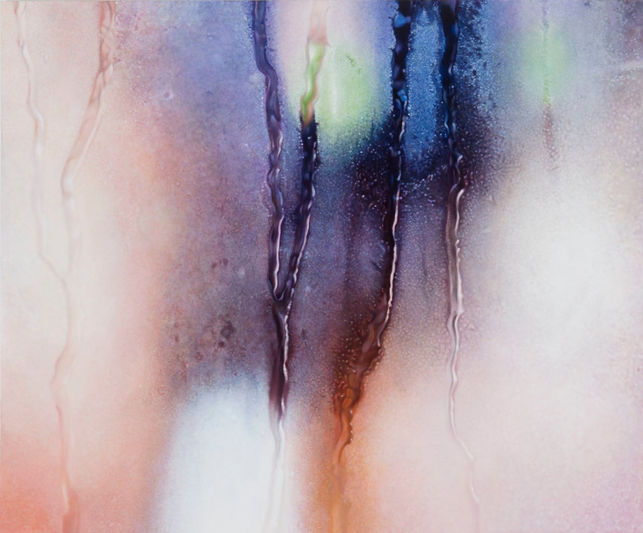 Marilyn Minter, "Thigh Gap," 2016 enamel on metal 72 x 86.5 inches