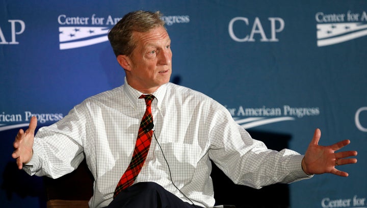 Investor, philanthropist and environmentalist Tom Steyer speaks at the Center for American Progress' 2014 Making Progress Pol
