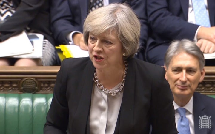 Theresa May in the Commons