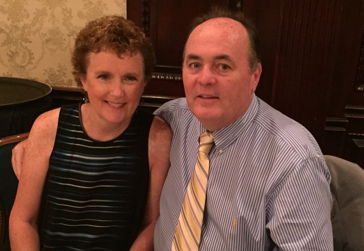 <p>Glenn McMahon with his wife, Kathy.</p>