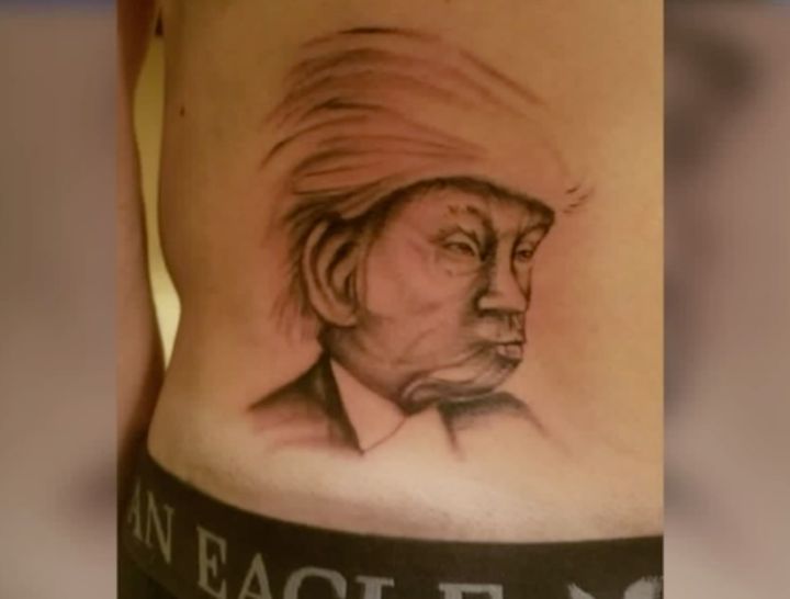 Zach Cobert supported Bernie Sanders but got a Donald Trump tattoo after losing an Election Day bet.