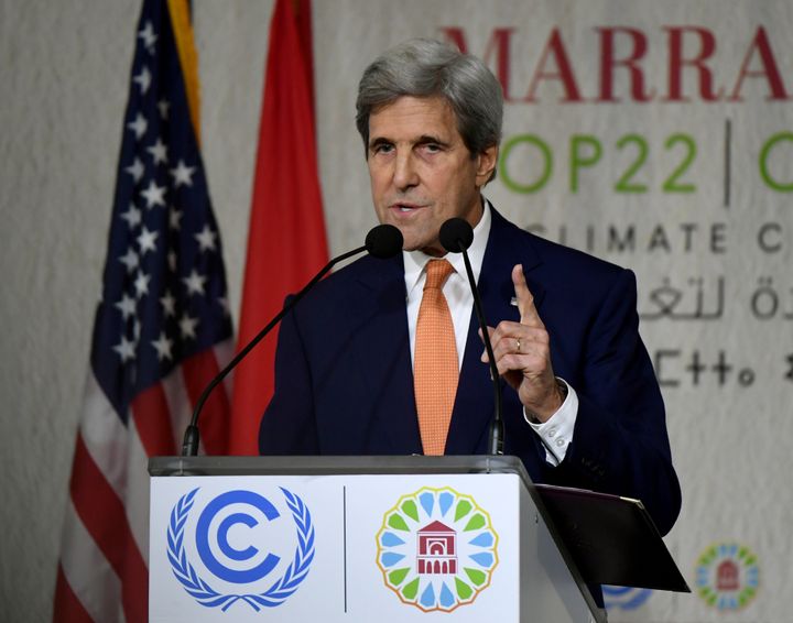 Secretary of State John Kerry, at a U.N. climate change conference in Morocco on Wednesday, says that "our success is not going to happen by accident."