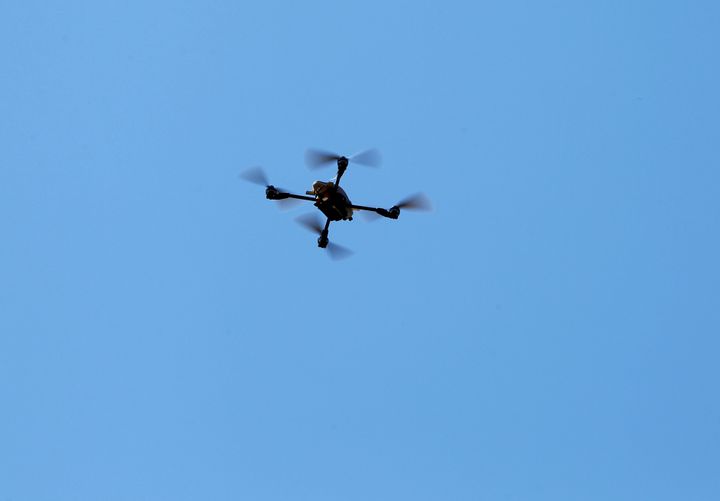The drone was black and said to have been about 20 inches wide