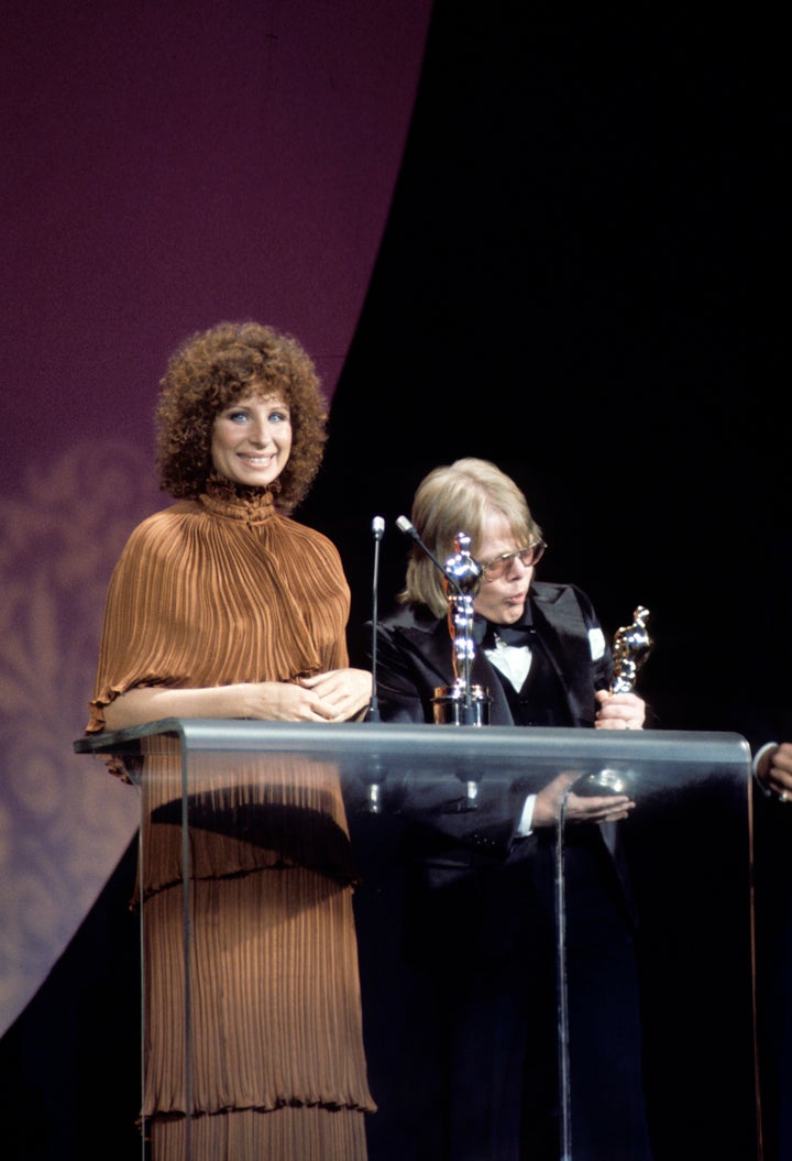 Barbra Streisand S Iconic Sheer Oscars Look Was A Total Accident Huffpost Life