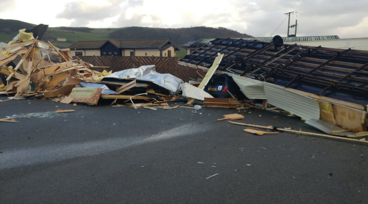 The damage appears to have been most extensive in Wales 