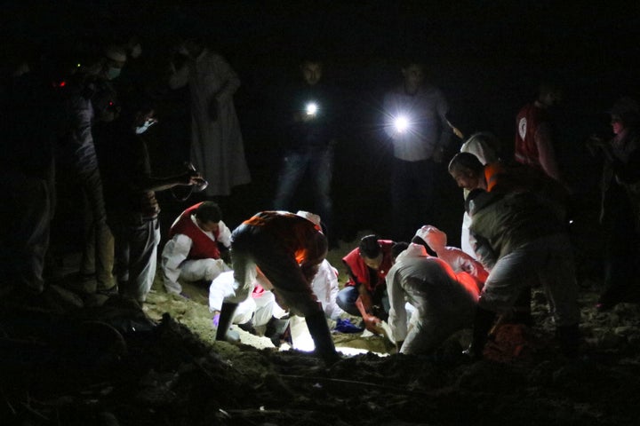 A ship sank off Mayah beach, 30 kms west of the Libyan capital Tripoli, on November 10