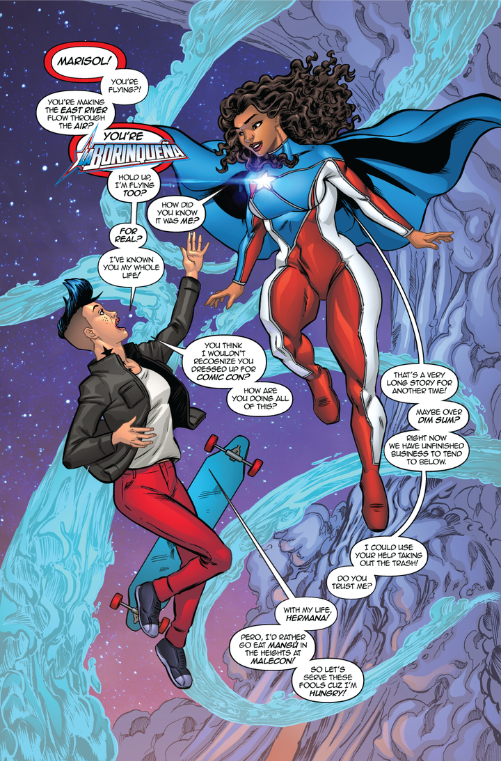 The moment La La realizes her best friend is La Borinqueña. 