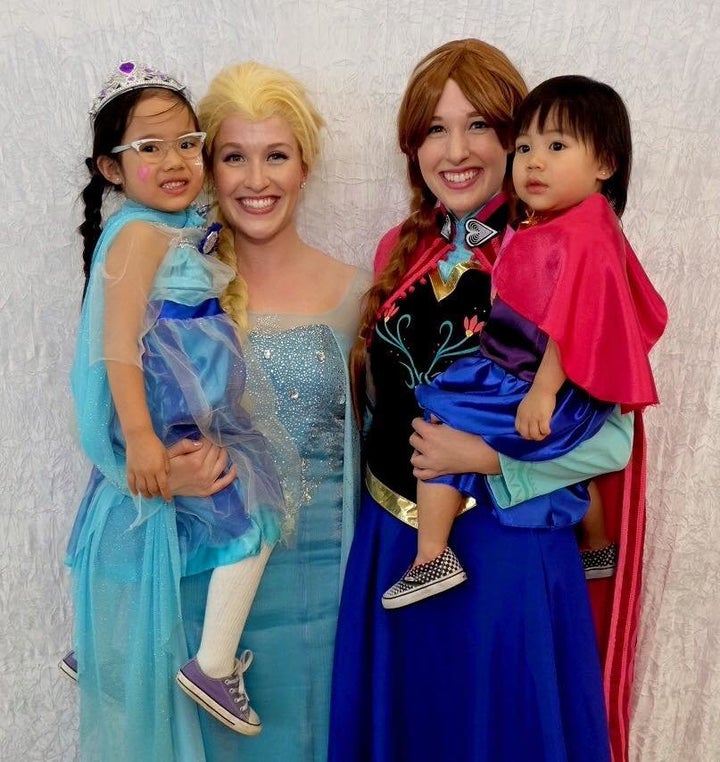The princesses at work.