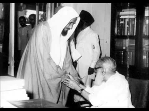 Birds of a feather flock together—Pakistan’s ideological godfather, Maulana Maududi, greets a Saudi/Wahhabi Sheikh