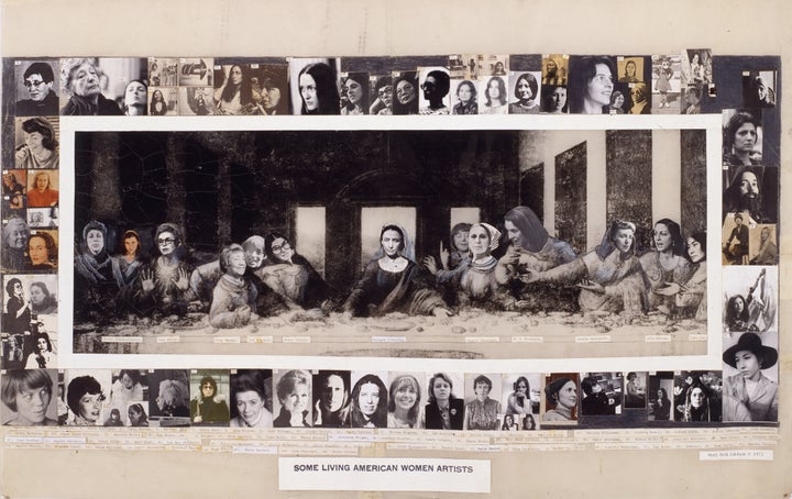 <p><em>Some Living American Women Artists, </em>1972</p><p>28.25x43 inches</p><p>Collage poster</p>