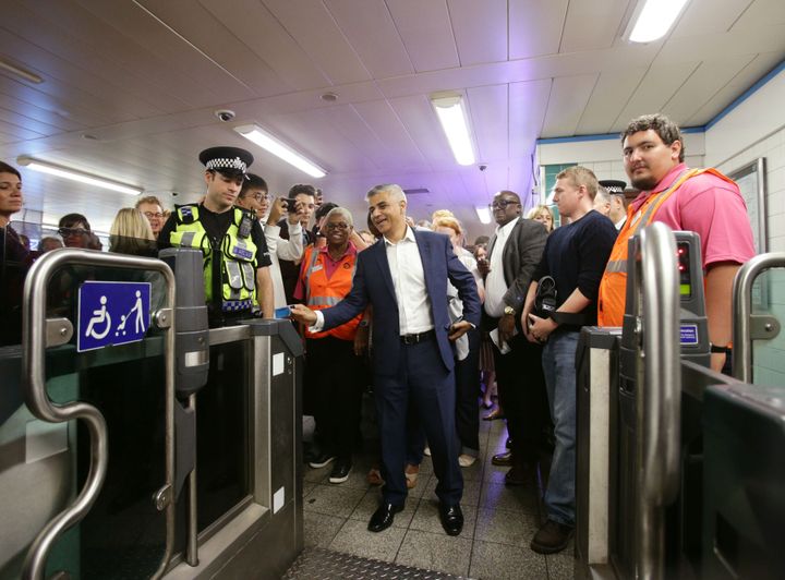 <strong>Sadiq Khan opening the Night Tube in August</strong>