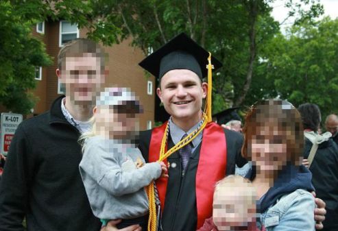 Colin Scott pictured at his graduation from Pacific University 