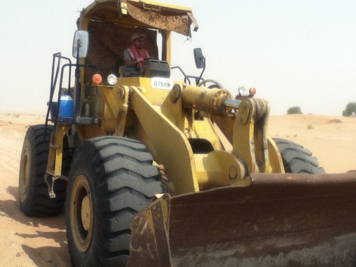Driving my father’s machine in Sharjah, UAE