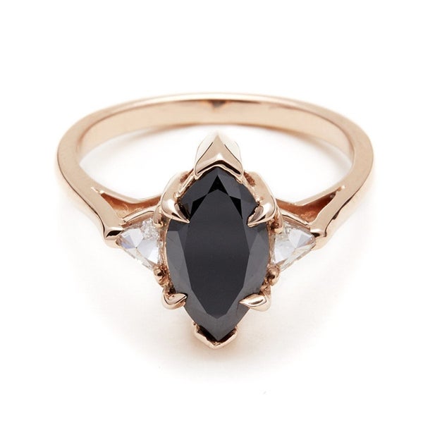 13 Black Engagement Rings For Brides With A Dark Side HuffPost