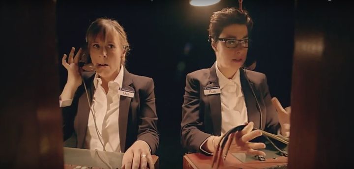 Mel and Sue were just two of the many names in the star-studded clip