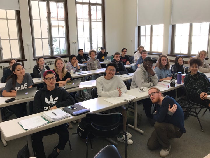 Dean Rader’s Poetry Studio class at the University of San Francisco