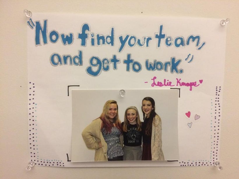 Some girl power that I recently created/hung in my bedroom
