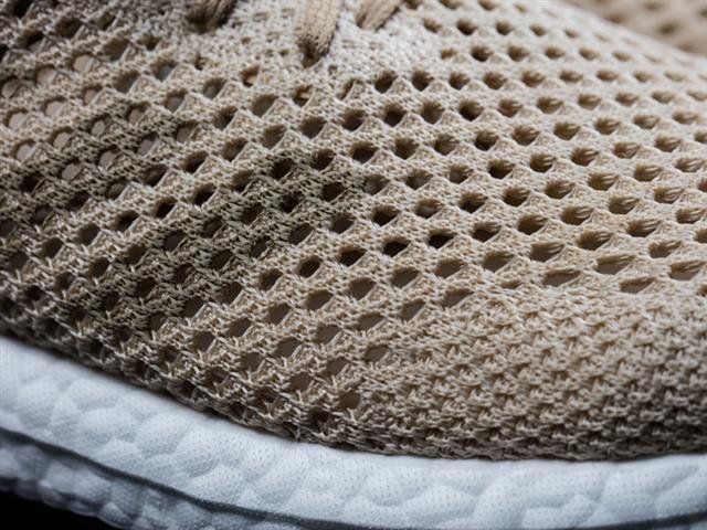 The synthetic spider silk called Biosteel is said to be stronger and lighter than traditional fabric used in sneakers. It also requires less energy to manufacture.