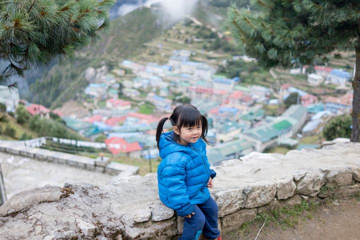 Little Chow at Namche Bazaar, one of the staging villages for many many Everest Expeditions.