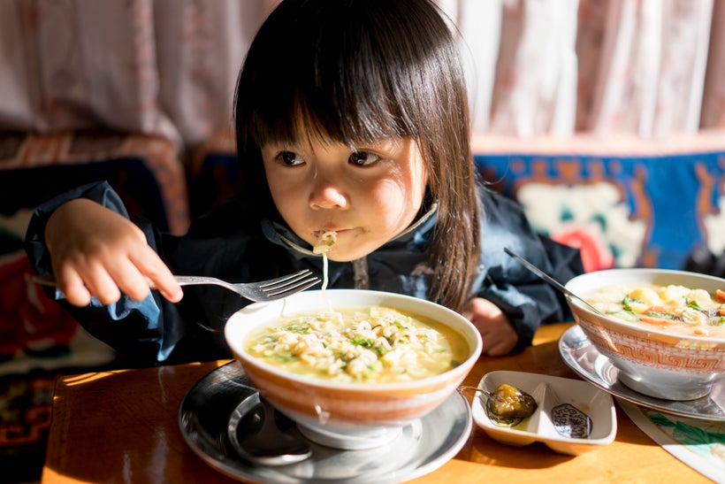 <em>Little Chow loves her anti Atkins diet and eats every meal with much enthusiasm.</em>