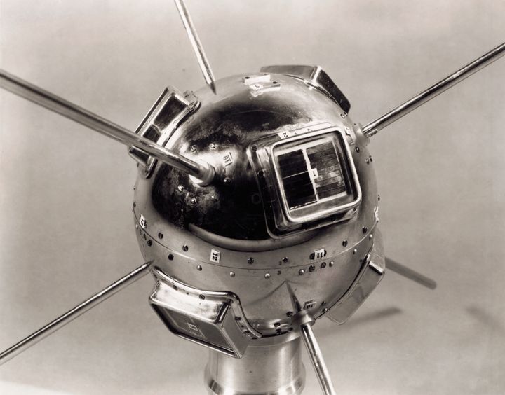 The Vanguard I satellite. 