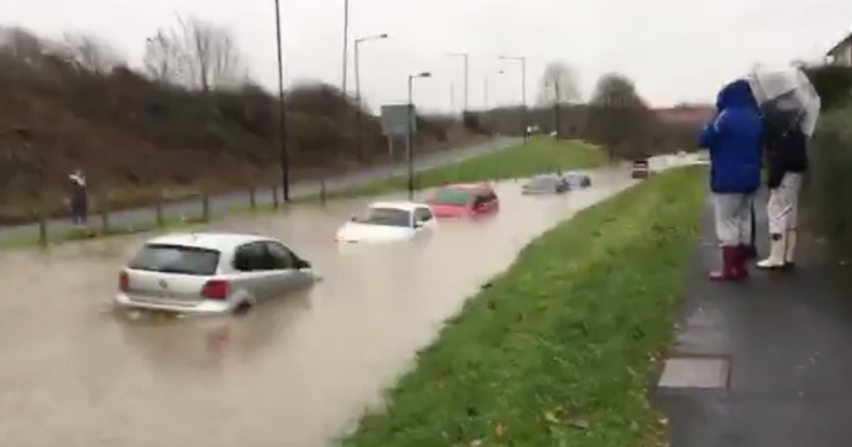 Bristol Flooding Storm Angus Submerges Cars After Torrential Rain
