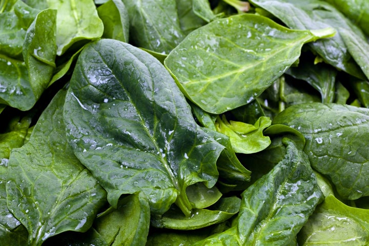 Spinach was one of the salad leaves tested in the trial.