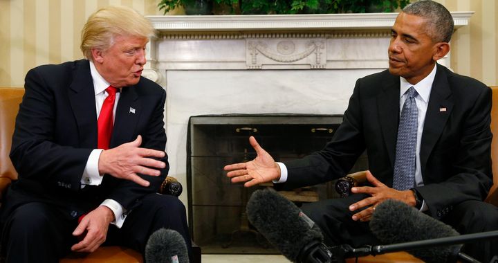 President Barack Obama met with his successor, Donald Trump, in the Oval Office on Nov. 10. 