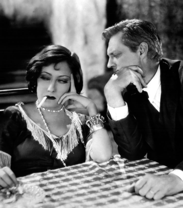 Gloria Swanson and Lionel Barrymore in Sadie Thompson 
