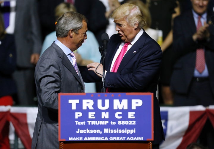 Nigel Farage campaigned for Donald Trump on this year's US presidential trail