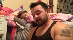 Determined Dad With Stutter Reads Bedtime Story To Daughter Until She Falls Asleep