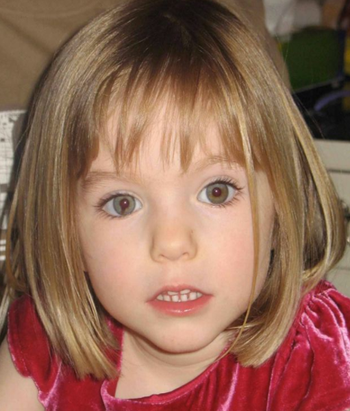 Some had speculated she may have been Madeleine McCann, who went missing in 2007 