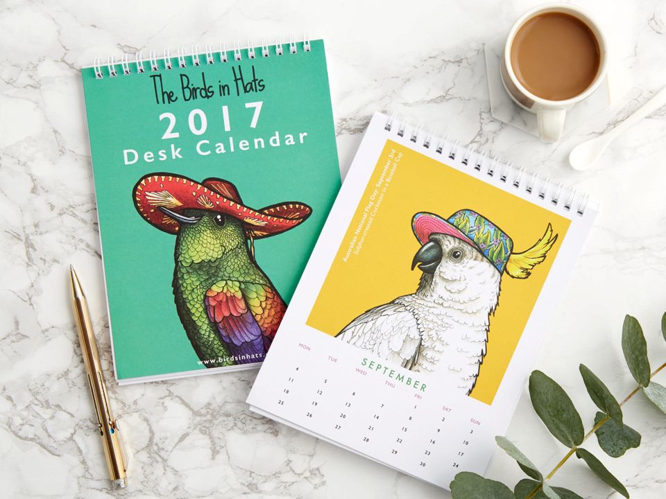 Birds In Hats Calendar, $15.38+