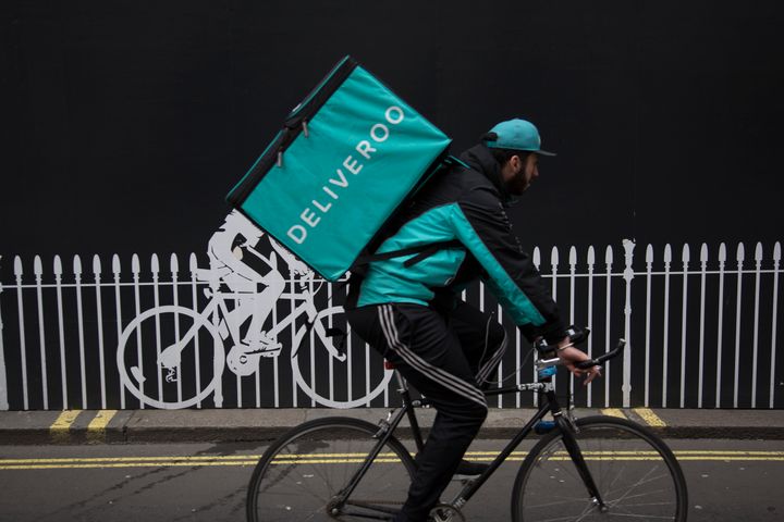 The sight of Deliveroo drivers has become a common one in the UK's big cities