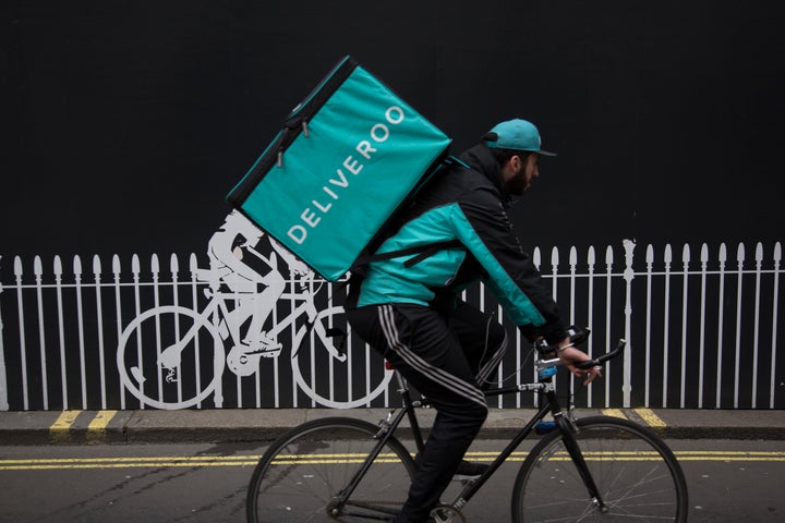 The sight of Deliveroo drivers has become a common one in the UK's big cities